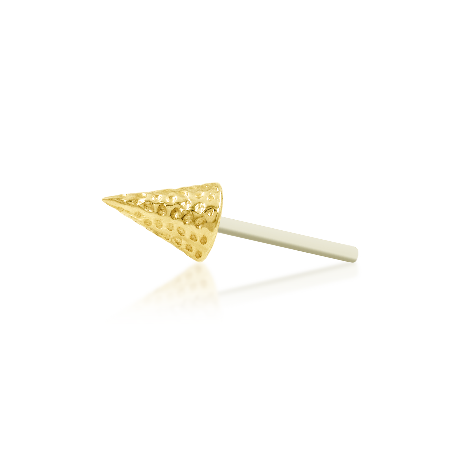 Textured Spike in 14k gold by Junipurr