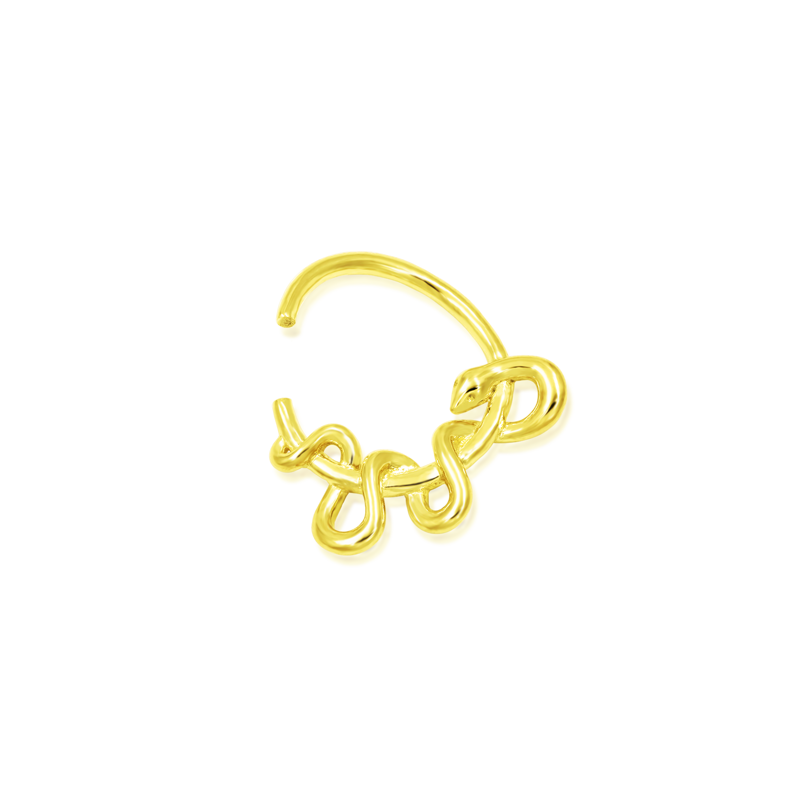 Kaa Seam Ring in Solid 14k Gold by Junipurr