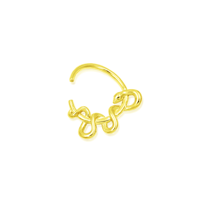 Kaa Seam Ring in Solid 14k Gold by Junipurr