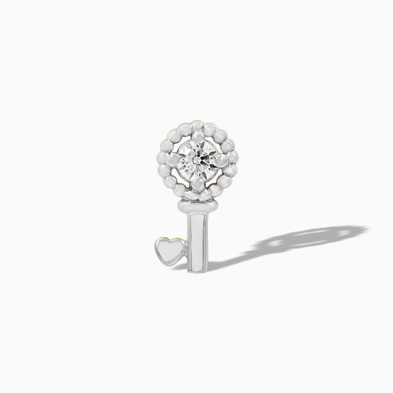 Key with Heart in 14k Gold by Junipurr