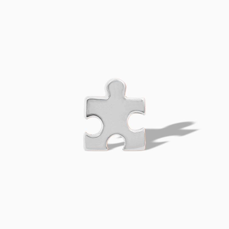 Puzzle Piece in 14k Gold by Junipurr