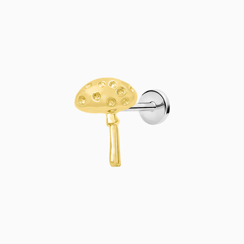 Dotty's Friend Mushroom in 14k Gold by Junipurr