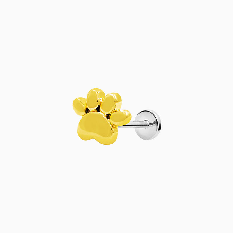 Dog Paw in 14k Gold by Junipurr
