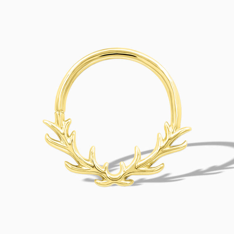 Raven Seam Ring in Solid 14k Gold by Junipurr