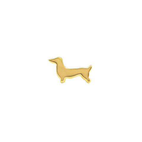 Dachshund Dog in 14k Gold by Junipurr