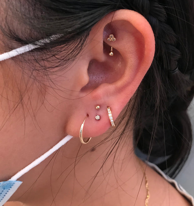 2 Ear Lobe Piercings 14y+ in Mississauga