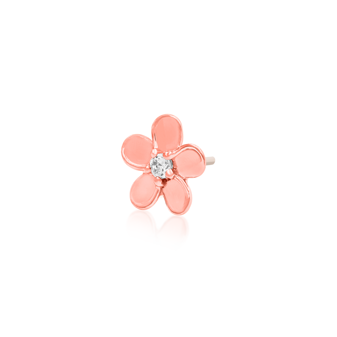 Flower CZ - Junipurr - 14k Gold - Body Piercings - Ear Piercings – Pierced