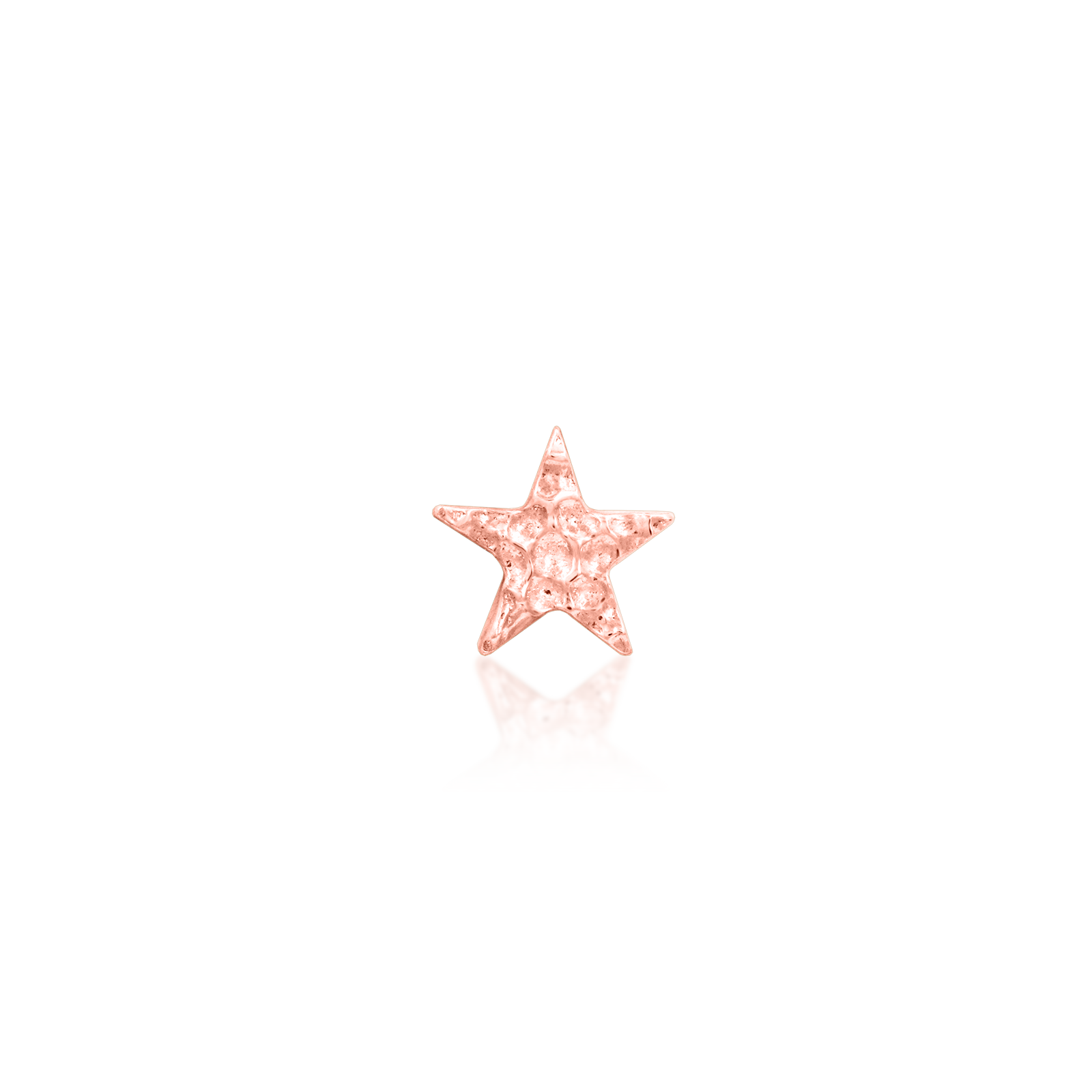 Hammered Star in 14k Gold by Junipurr