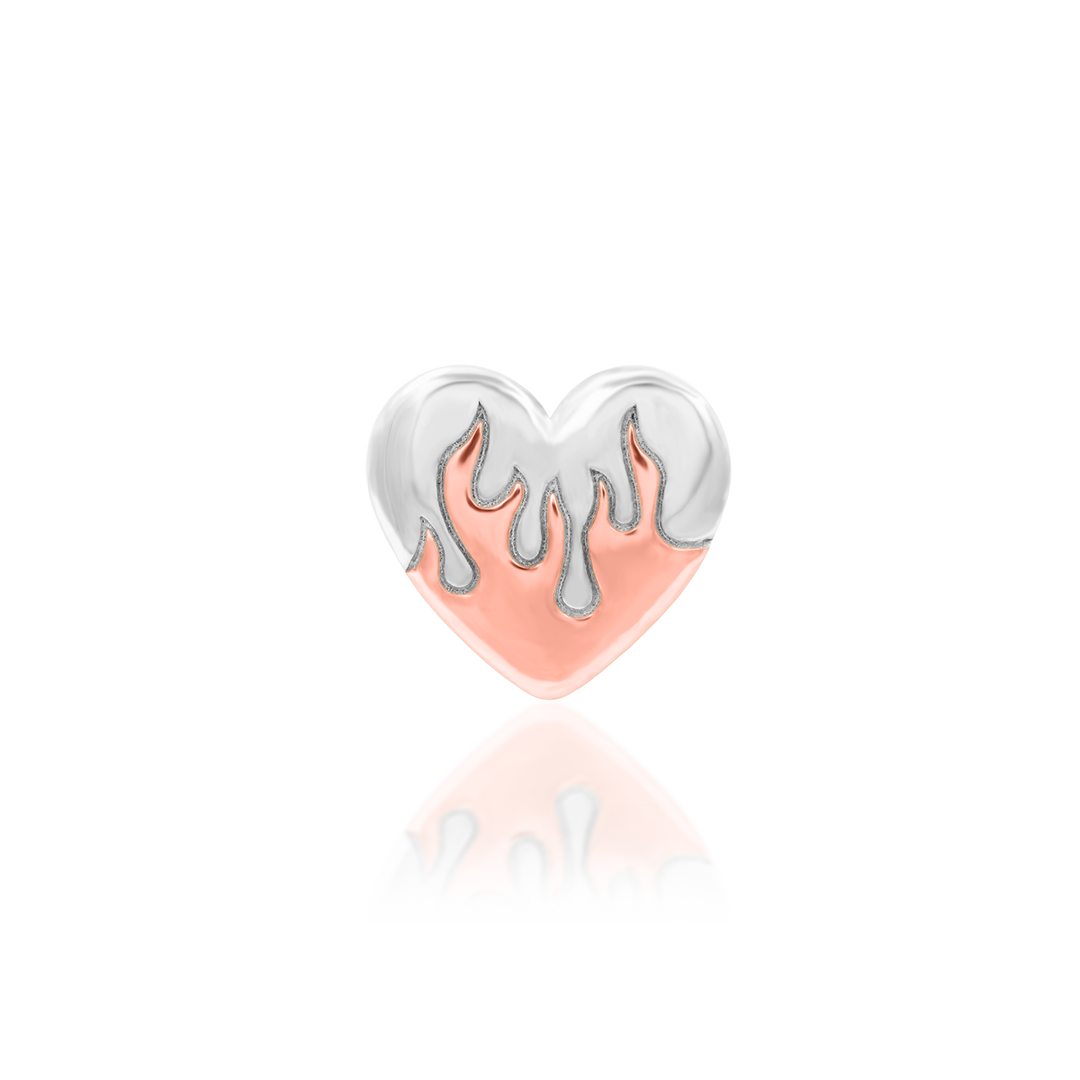 【最終】the virgins heart logo bijou longT silver heart logo choker(925 silver) - theVirgins