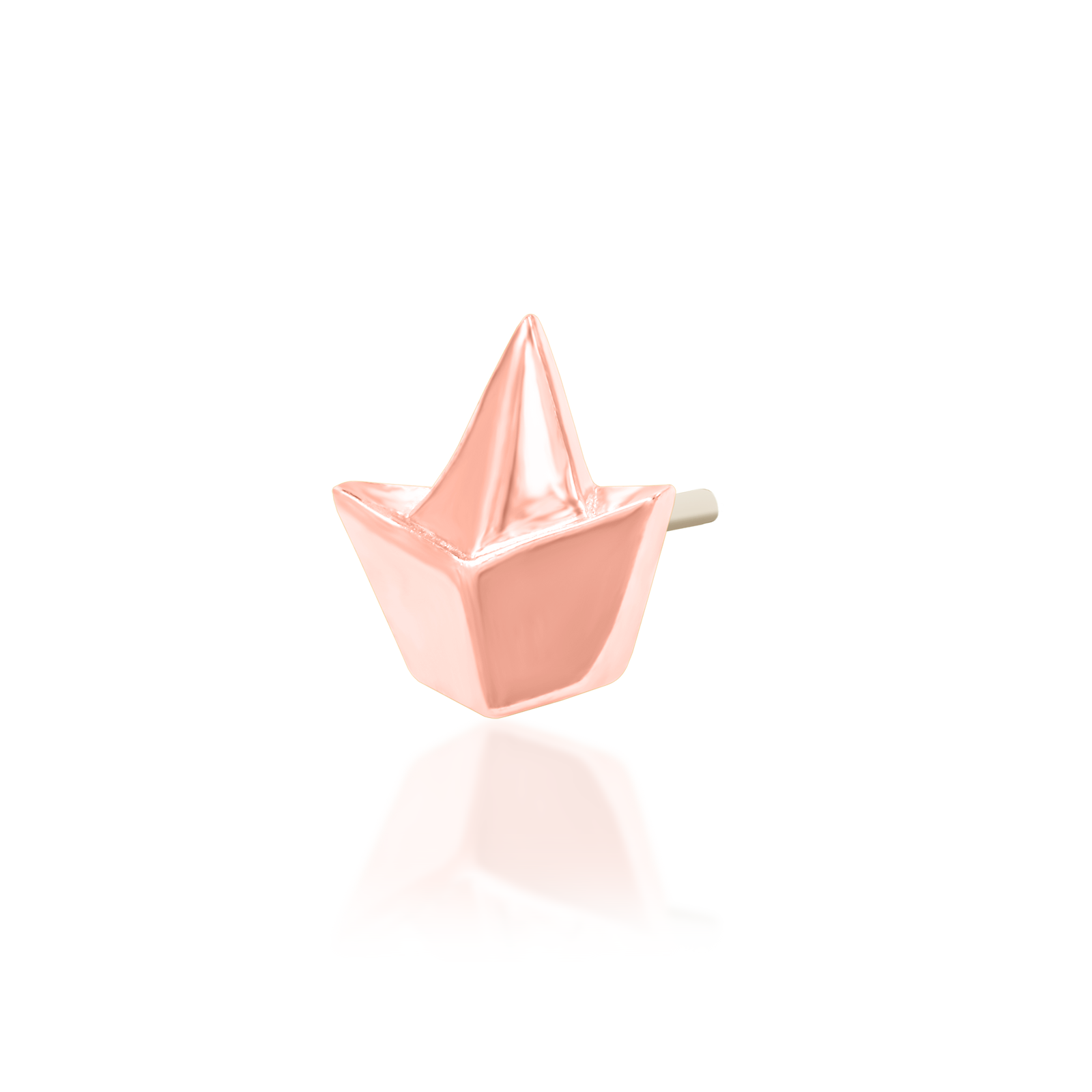 Paper Boat in 14k gold by Junipurr