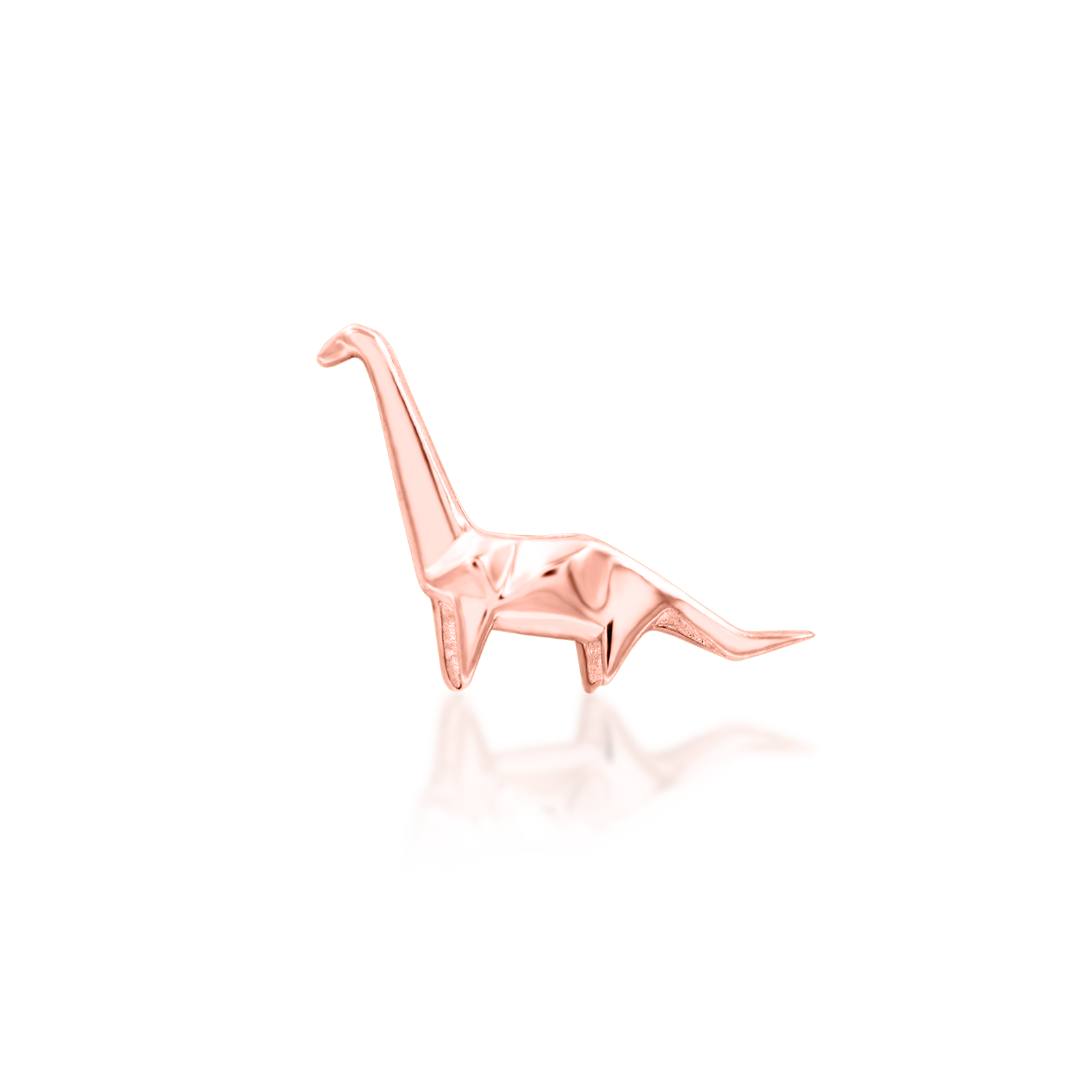 Paper-a-saurus in 14k gold by Junipurr