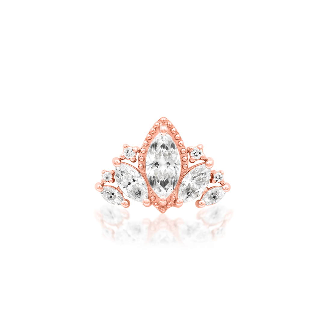 Queen Naveen in 14k Gold by Junipurr – Pierced