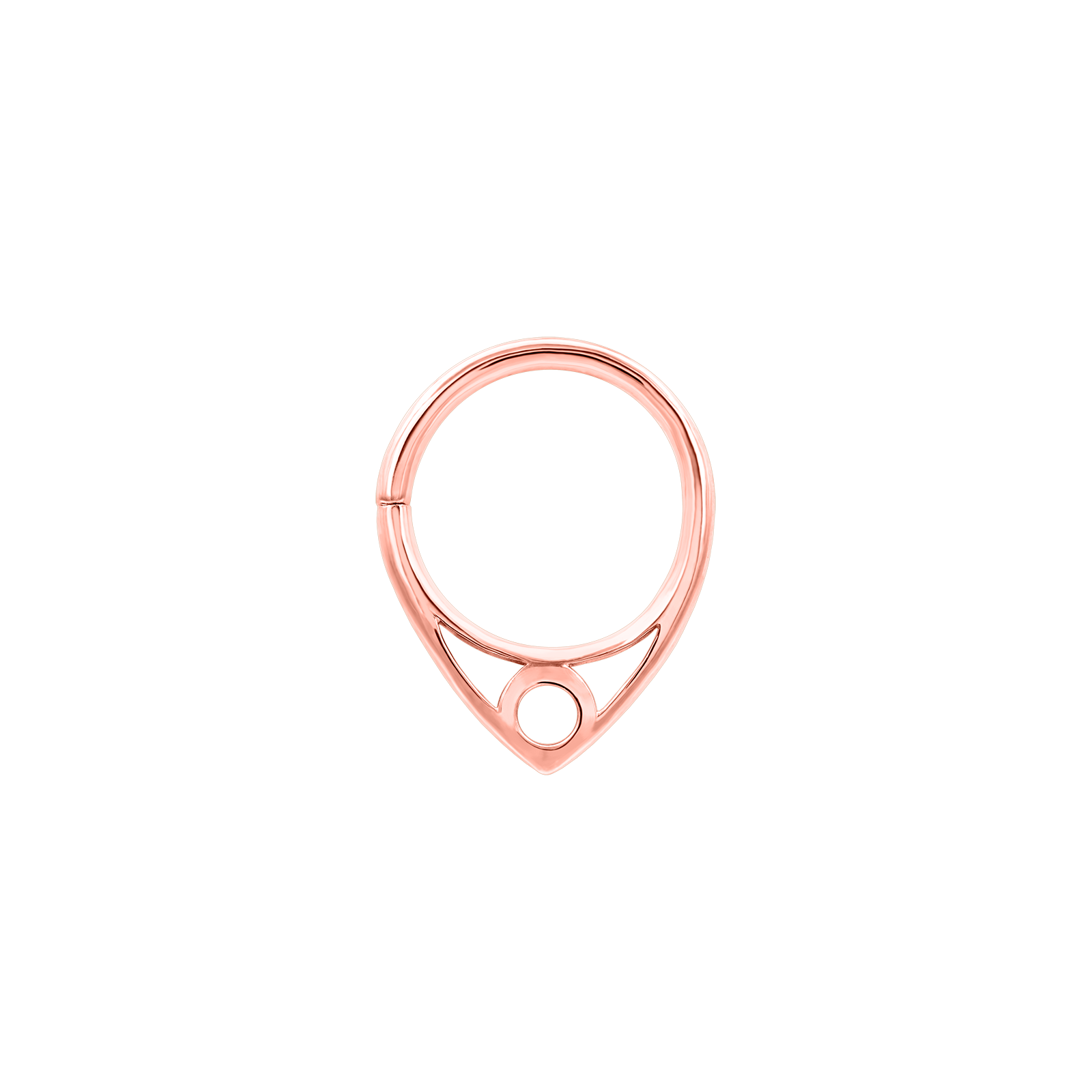 Winifred Seam Ring in Solid 14k Rose Gold by Junipurr