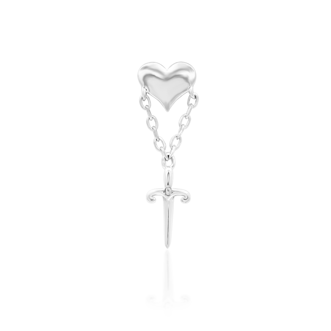 Love Story in 14k gold by Junipurr – Pierced