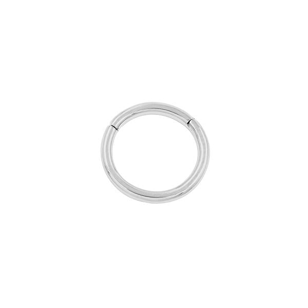 Gold Clicker Ring in 14k Gold by Junipurr – Pierced
