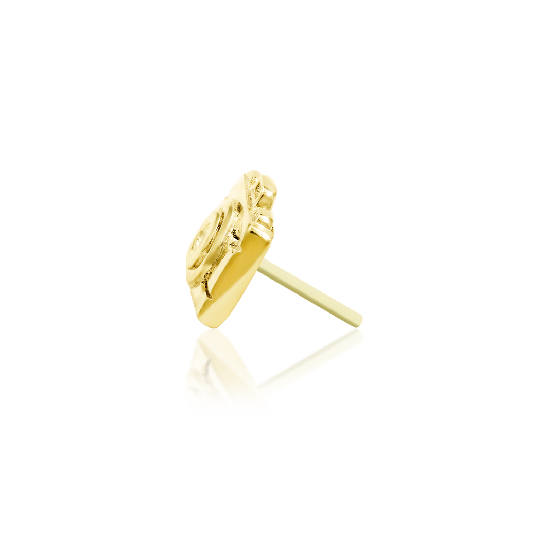 Camera-Shy in 14k Gold by Junipurr – Pierced