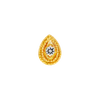 Swarovski Pear Double Millgrain in 14k Gold by Junipurr