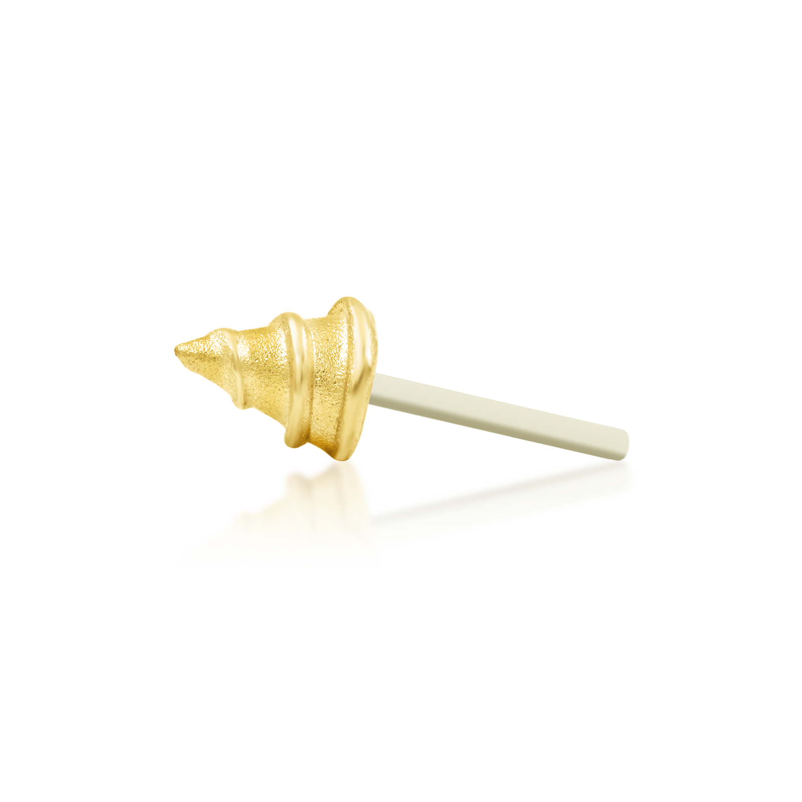 Drill Spike in 14k gold by Junipurr