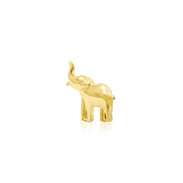 Elephant in 14k Gold by Junipurr