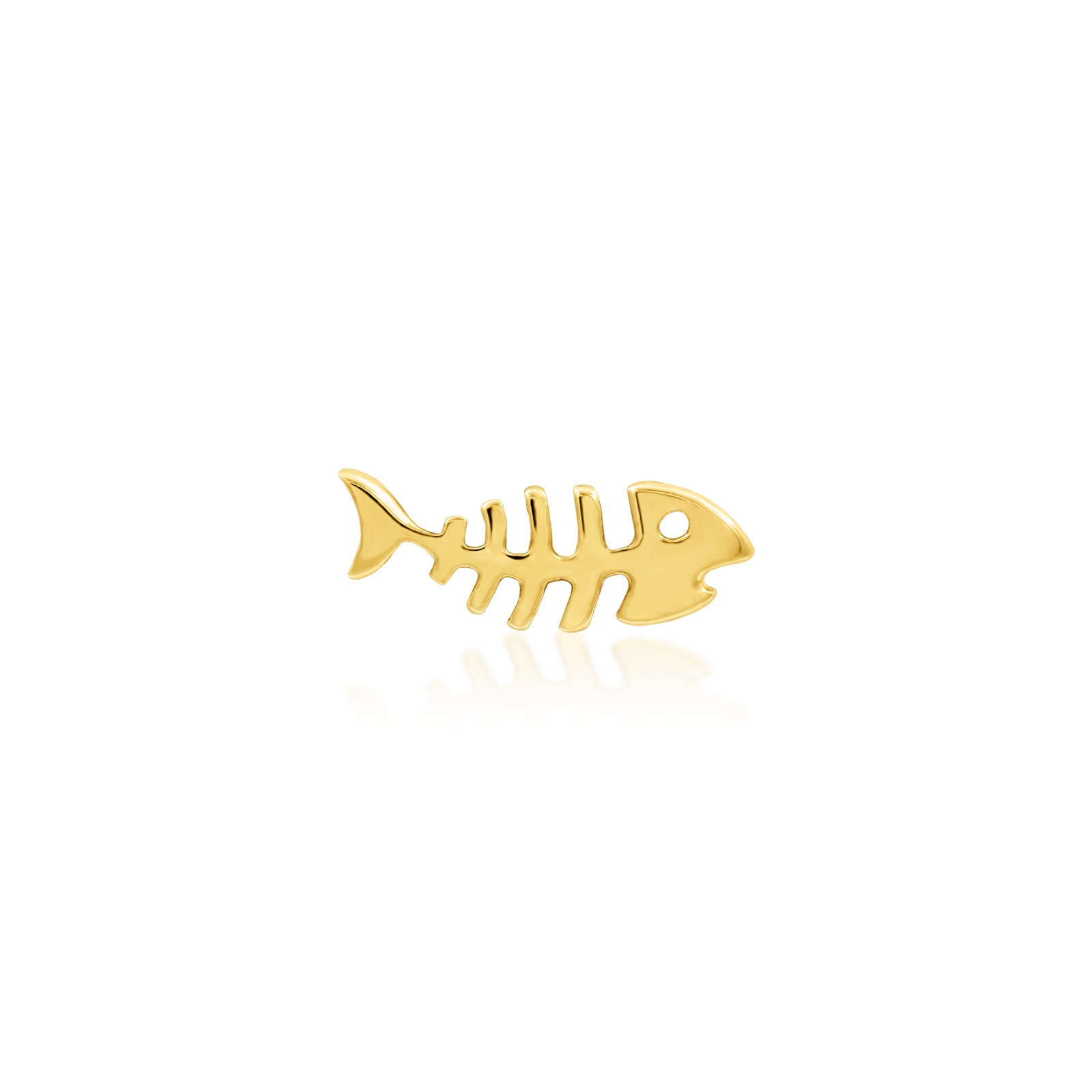 Fishbone in 14k Gold by Junipurr