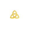 Celtic Knot End in 14k Yellow Gold by Junipurr - Pierced