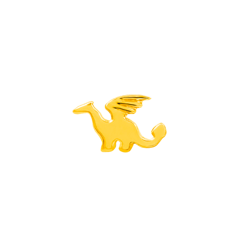 Dragon in 14k Gold by Junipurr
