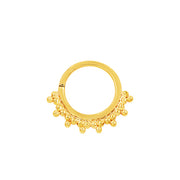 Tri-Bead Seam Ring in 14k Gold by Junipurr