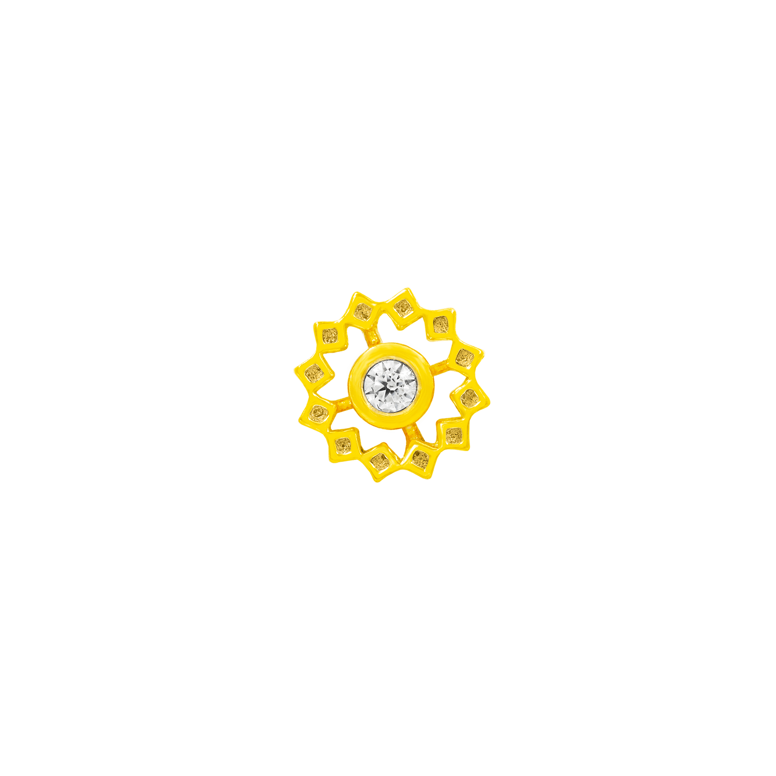 Wheel in 14k Yellow Gold by Junipurr