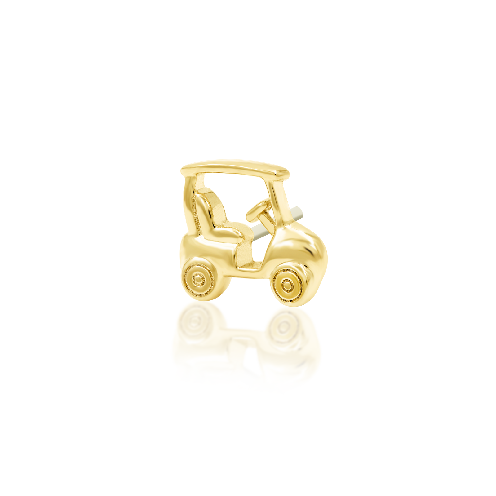Golf Cart in 14k gold by Junipurr