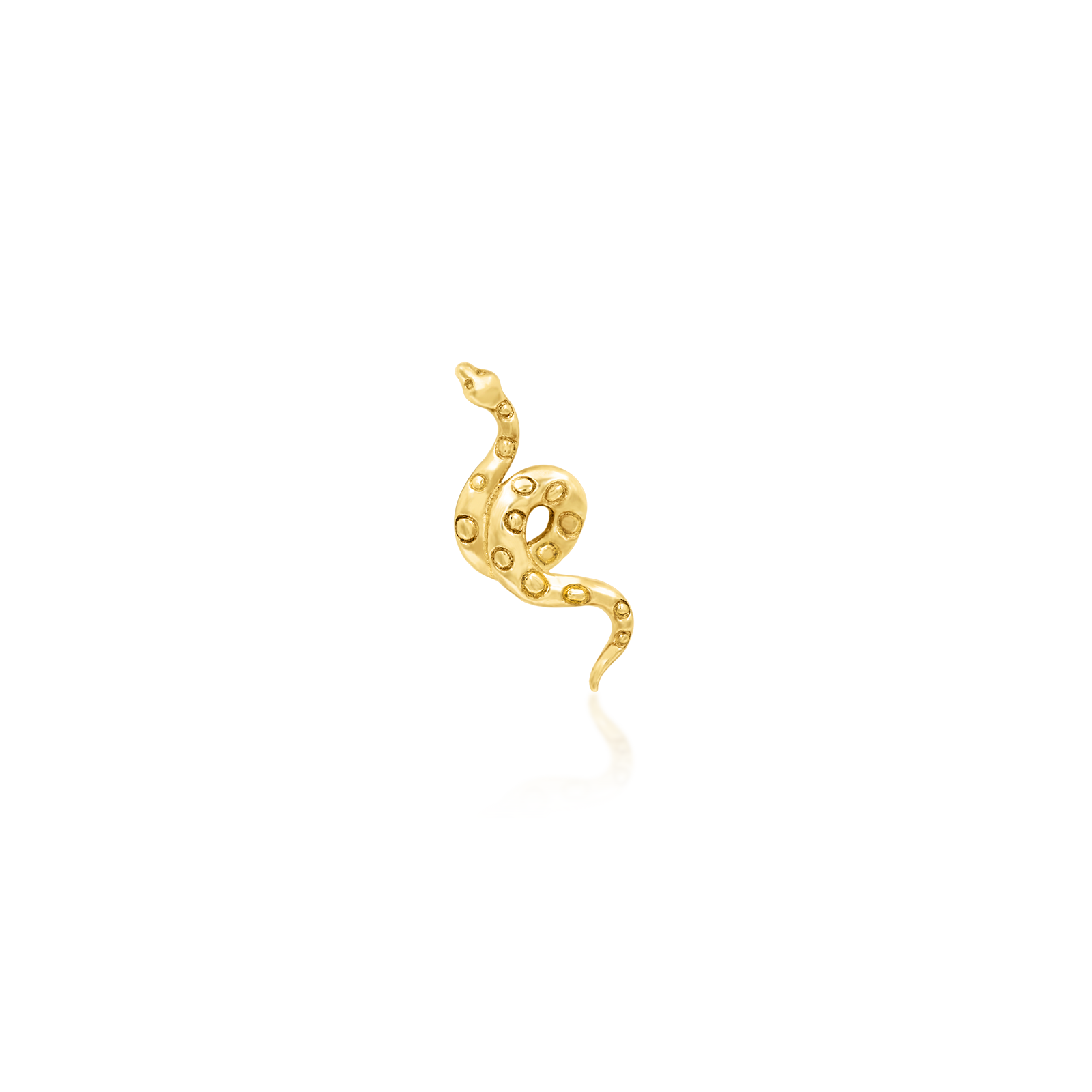 Textured Snake in 14k Gold by Junipurr