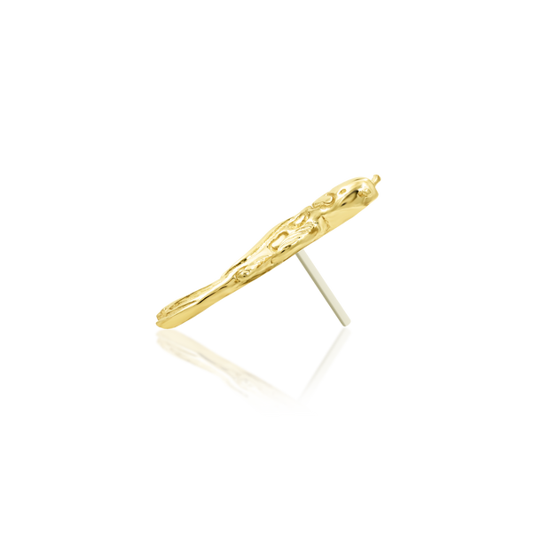 Koi in 14k Gold by Junipurr – Pierced
