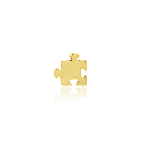 Mini Jigsaw in 14k Gold by Junipurr