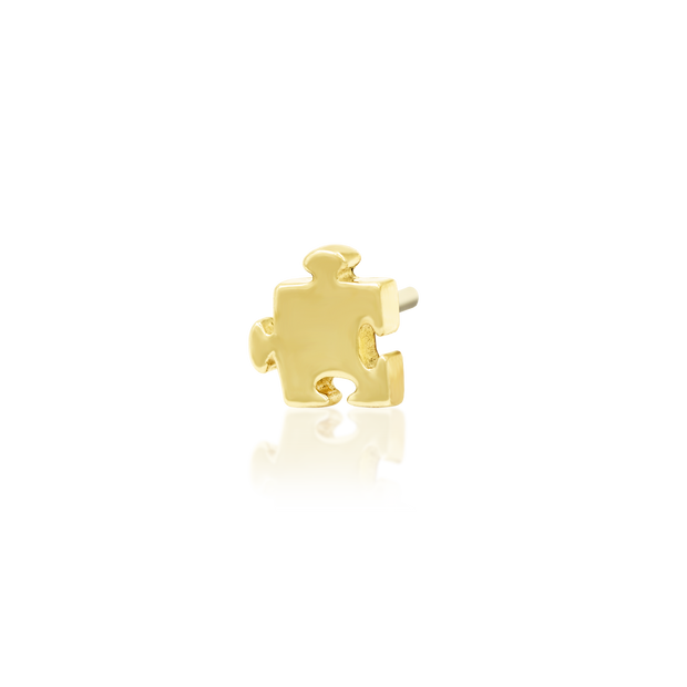 Mini Jigsaw in 14k Gold by Junipurr