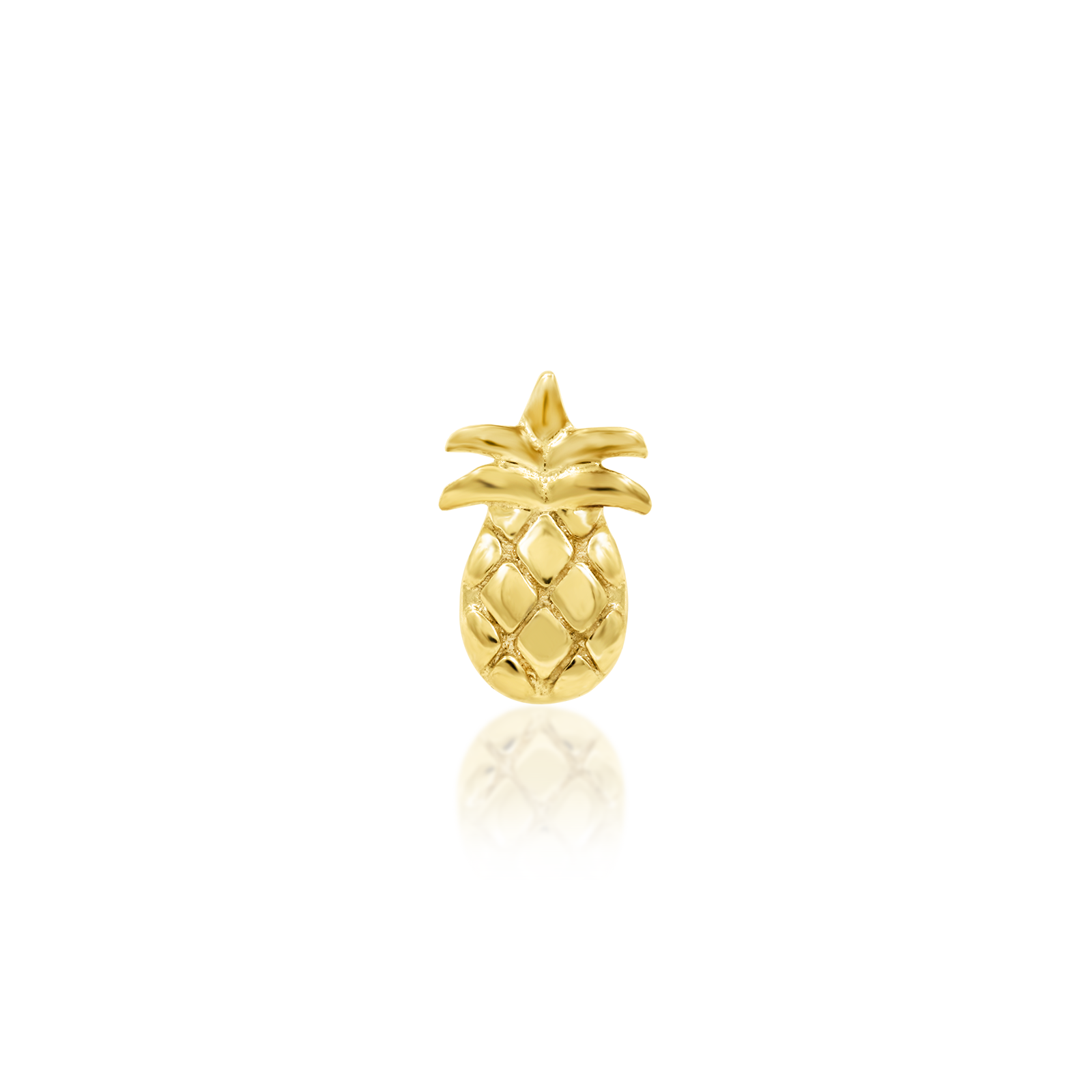 Mini Pineapple in 14k Gold by Junipurr