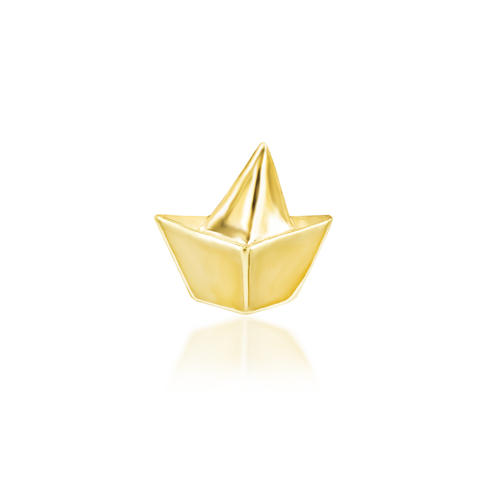 Paper Boat in 14k gold by Junipurr