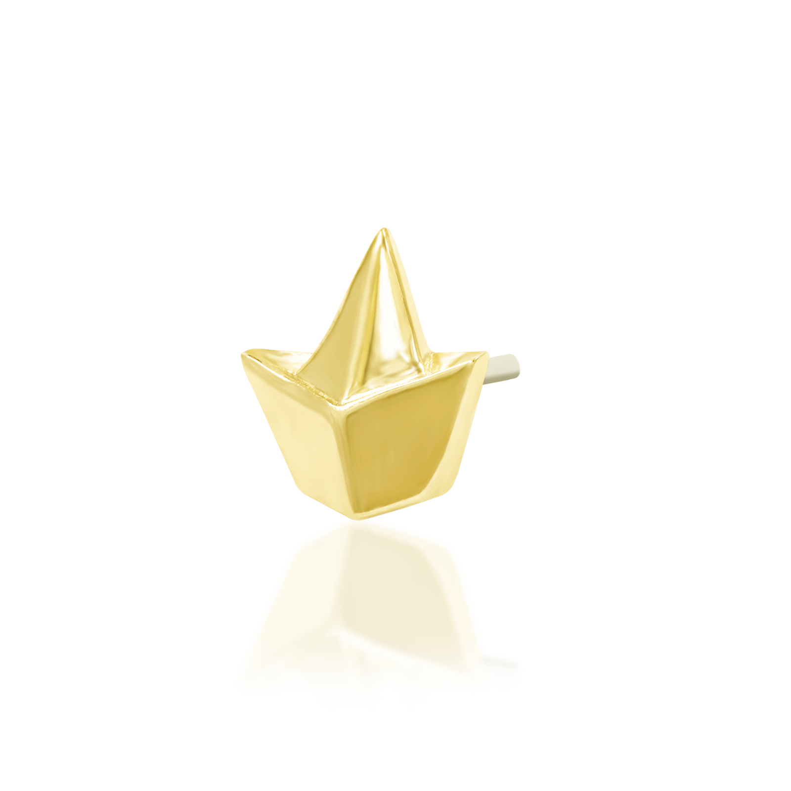 Paper Boat in 14k gold by Junipurr