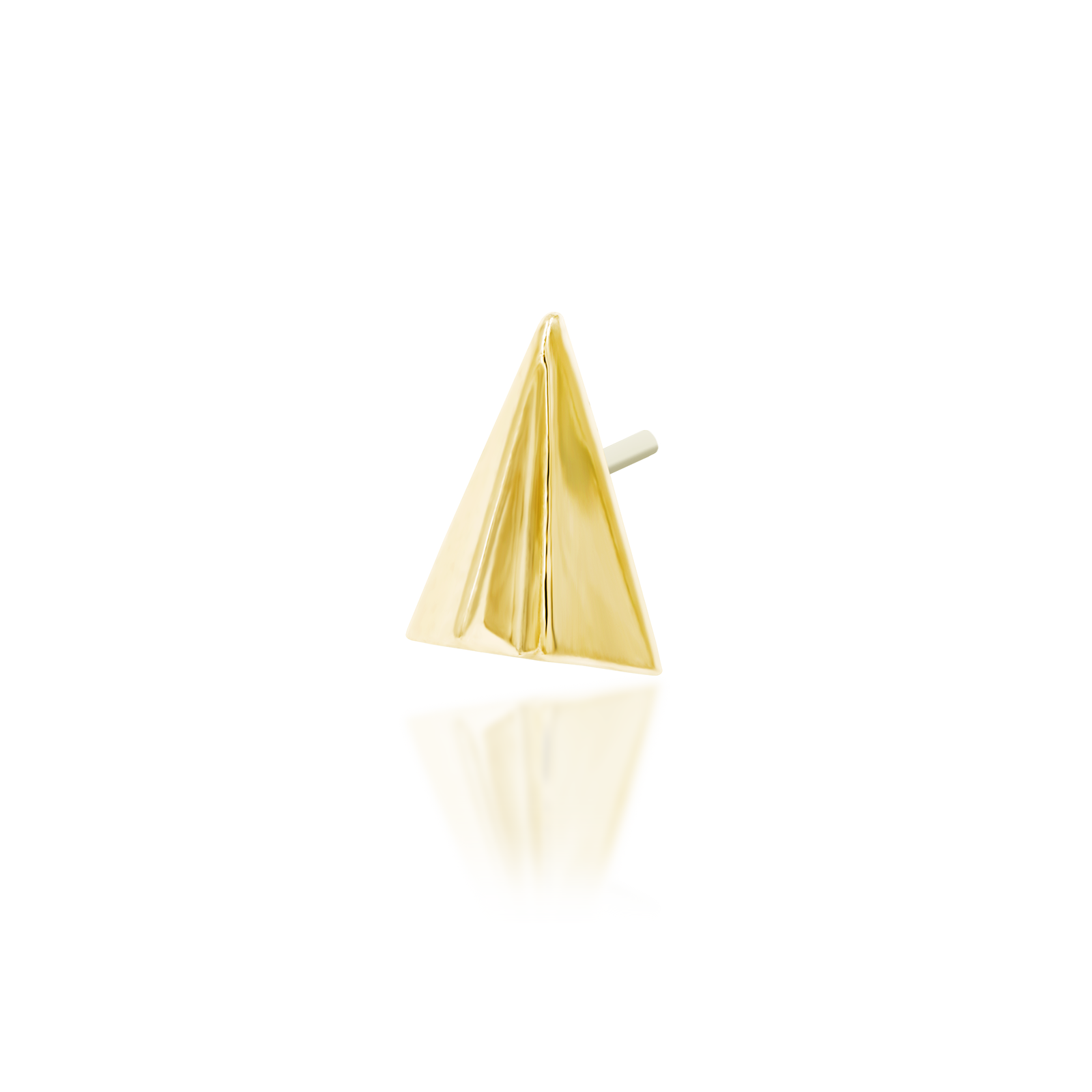 Paper Plane in 14k gold by Junipurr