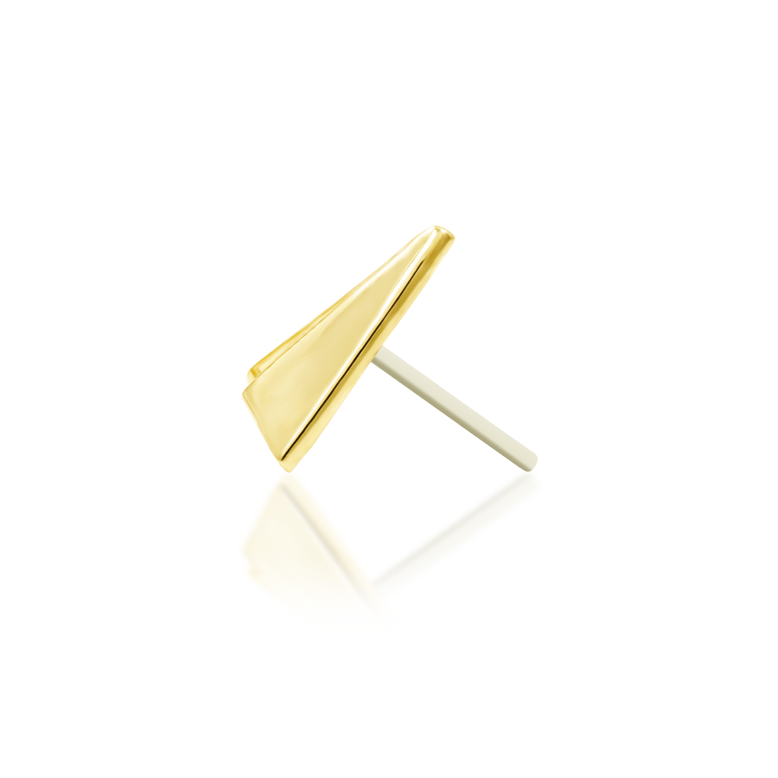 Paper Plane in 14k gold by Junipurr