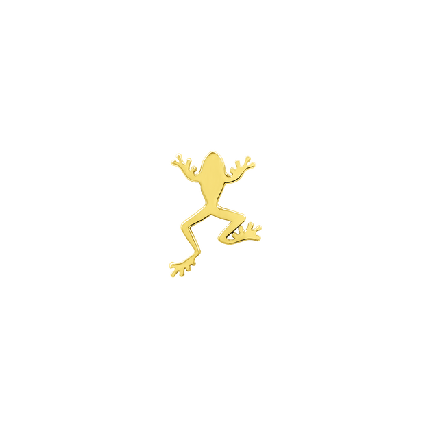 Frog in 14k Gold by Junipurr