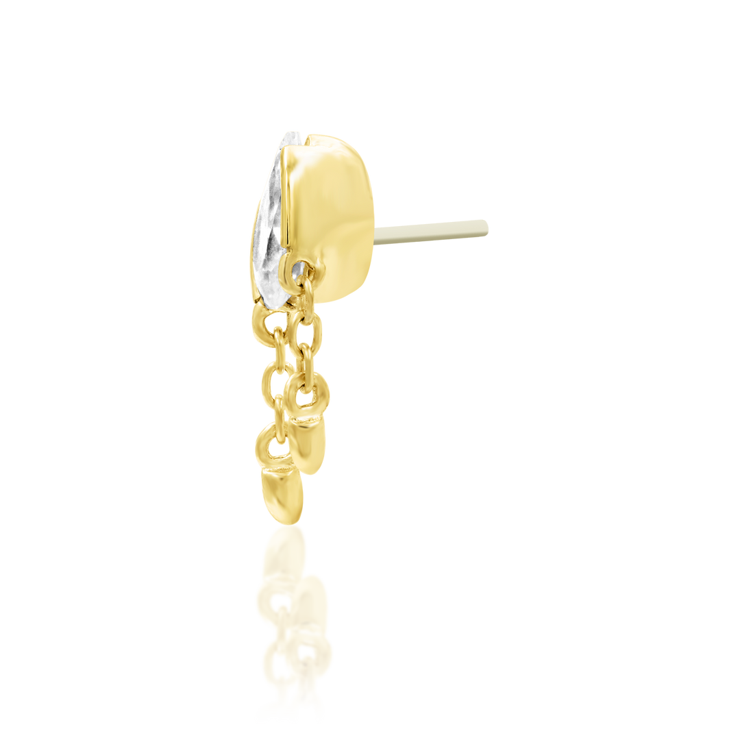 Quora in 14k gold by Junipurr – Pierced