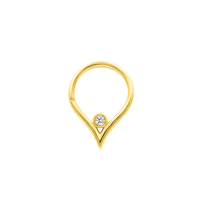 Susie Seam Ring in Solid 14k Gold by Junipurr