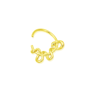 Kaa Seam Ring in Solid 14k Gold by Junipurr