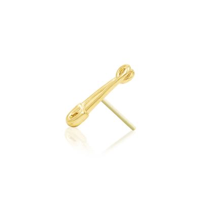 Safety Pin in 14k Gold by Junipurr