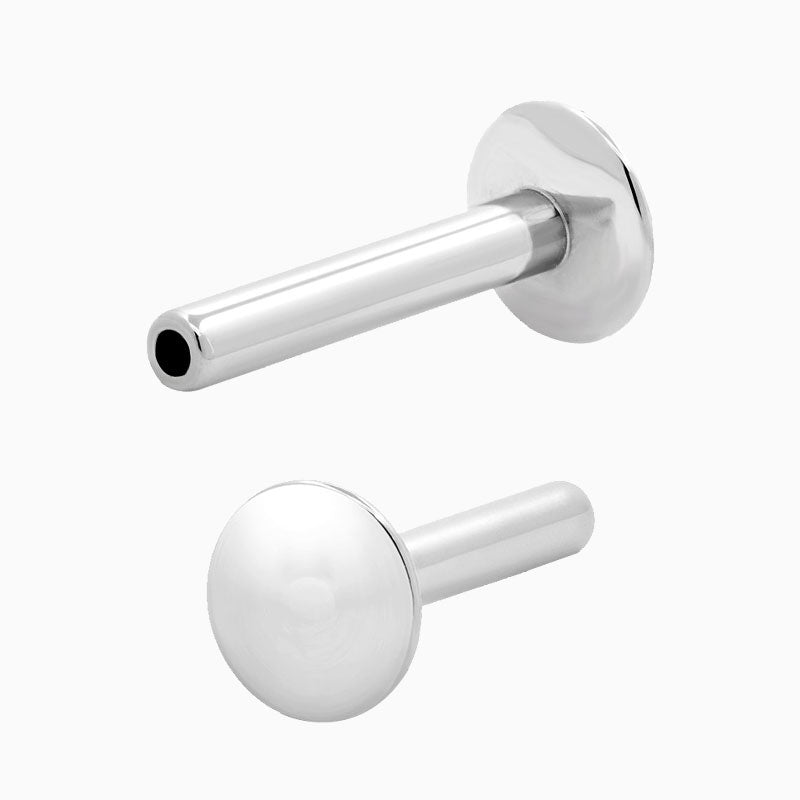 White Opal Ball Prong in 14k White Gold by Junipurr