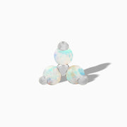 White Opal Trinity in 14k White Gold by Junipurr