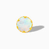 White Opal Crown-set in 14k Yellow Gold by Junipurr